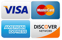 We accept all major credit cards